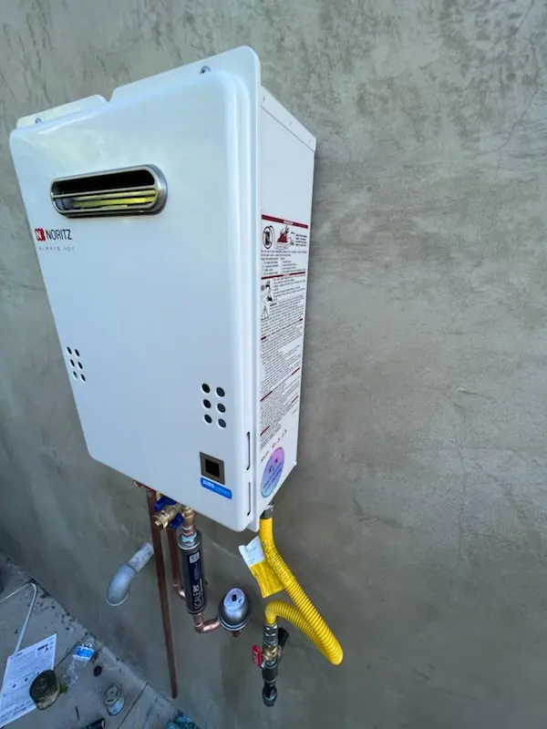 Tankless water heater installation for Marydale homes